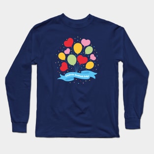 Celebrate Gratitude Daily! | Green Long Sleeve T-Shirt